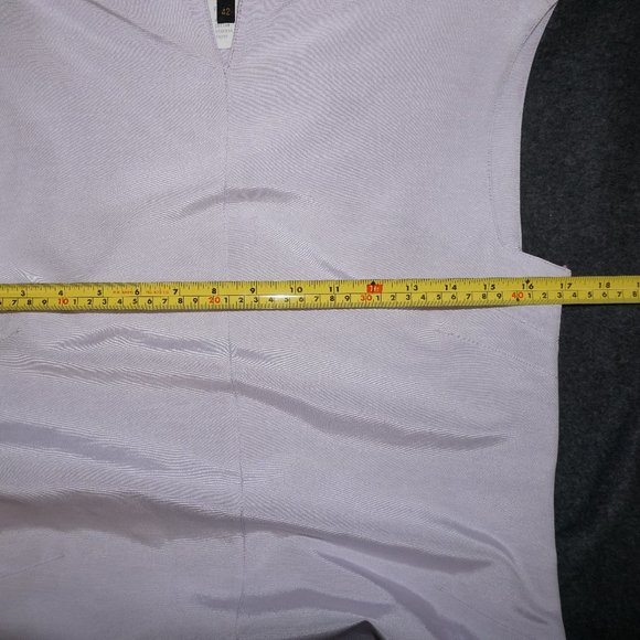 Deadstock Vintage FENDI lavender faille sheath dress it 42 US 6 8 spring summer - Picture 11 of 15